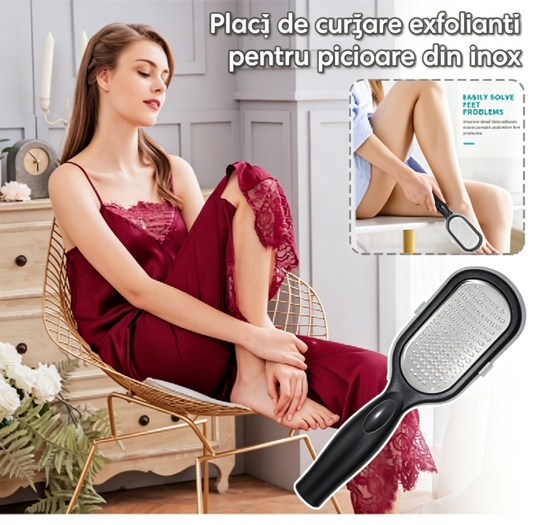 【Cumpără 1 primești 1 gratis】Ștergătoare de pedichiură din oțel inoxidabil, spălătoare de călcâie