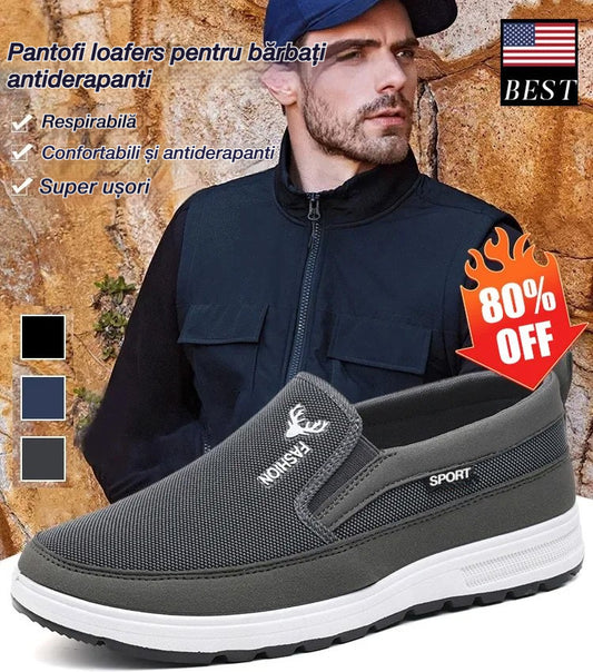 🔥Mocasini pentru bărbați din pânză antiderapantă