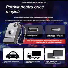 🚗🎵🎵【Unitate flash USB pentru muzică】Conține 3000 de melodii, 200 de videoclipuri muzicale și efecte sonore 6D.