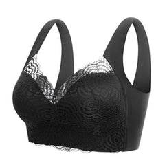 💕【Cumpărați 2 obțineți 1 gratuit】🎁Sutien cu închidere în față, mărime foarte mare: dantelă fină, cu efect de strângere și ascundere a grăsimii laterale [40 kg-110 kg]