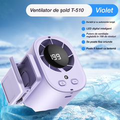 Mini ventilator portabil cu motor fără perii de mare viteză