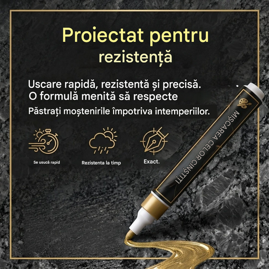 【Cumpărați 2 obțineți 2 gratuit】🖍️Vopsea rezistentă la apă și care nu se decolorează, destinată reparării și revopsirii inscripțiilor de pe plăcile de piatră