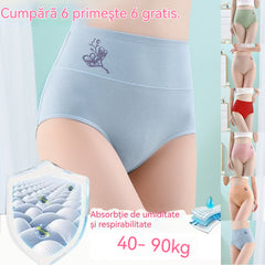 💖Ultima zi 50% reducere - 【Cumpărați 3, primiți 3 gratuit】Bumbac pur de înaltă talie mare de bumbac plus dimensiunea de ridicare a șoldului chiloți de ridicare[40-100KG]