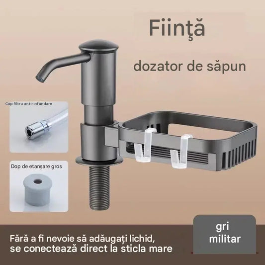 Kit tub prelungitor dozator de săpun pentru chiuvetă de baie