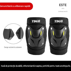 Genunchiere fluorescente de protecție pentru toate anotimpurile