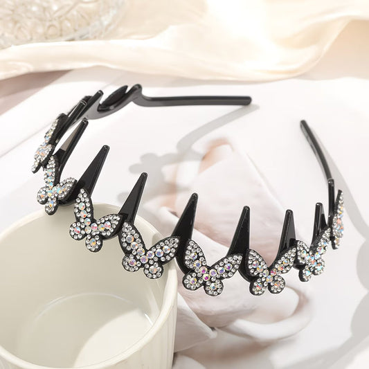 【Pachet de 4 bucăți】✨ Bandă ondulată cu pieptene antiderapant – fixată în siguranță, confortabilă și naturală 💁‍♀️