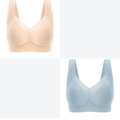 🔥👙【2 bucată】✨Sutien de damă, subțire, fără cusături, dintr-o singură piesă, confortabil și lejer【40-110 kg】