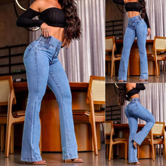 🔥✨【Model nou】👖 Blugi skinny la modă, foarte elastici
