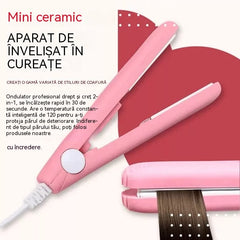🔥🔥[Cumpărați 1 obțineți 1 gratuit] 🔥Mini clemă de îndreptare ceramică cu ioni negativi - Ondulează/îndreaptă rapid părul fără să-l deterioreze.