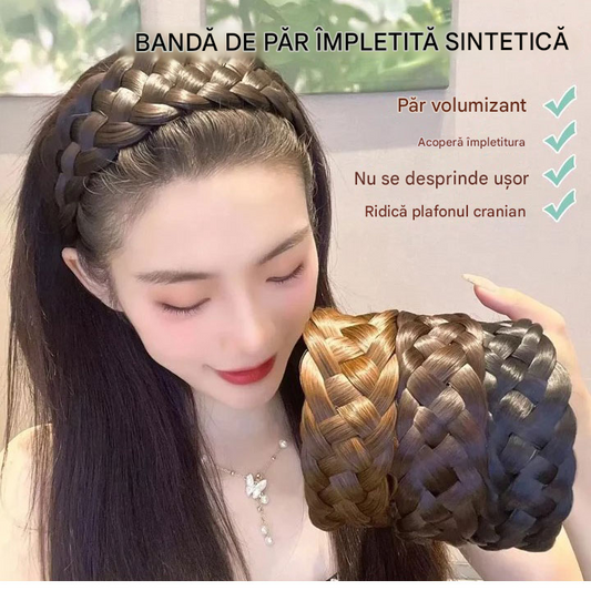 😁🎁【Cumpărați 1 Obțineți 1 gratuit】Bandă de perucă lărgită din împletitură cu cinci fire