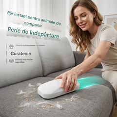 🔥🧹Perie portabilă pentru îndepărtarea părului și a scamelor, îndepărtător de scame pentru haine.