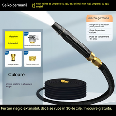 🔥⏰50% reducere 【Set de 2 piese】Pistol de pulverizare de înaltă presiune pentru uz casnic + furtun telescopic de apă de 2,5 m