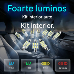 👍👍 1 set de 20 de bucăți--Pachet de lumini auto cu 20 de piese LED - comun pentru toate modelele