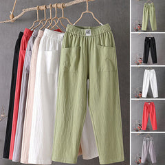 🌿🌈【Cel mai vândut】【M-4XL】Pantaloni largi pentru femei, de primăvară, noi, 2026, pantaloni casual confortabili
