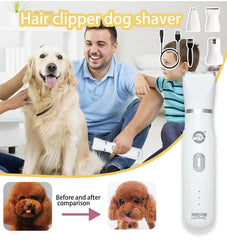 💖Cel mai mic preț pentru o perioadă limitată 🐕😺 Mini-tunsor electric pentru pisici și câini, 4-în-1 + foarfecă pentru unghii