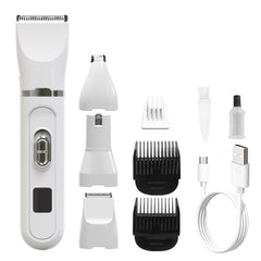 💖Cel mai mic preț pentru o perioadă limitată 🐕😺 Mini-tunsor electric pentru pisici și câini, 4-în-1 + foarfecă pentru unghii