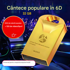 🔥🔥【32 GB】Un stick USB universal de înaltă calitate pentru muzică în mașină【2500 de cântece populare + 100 de videoclipuri】