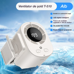 Mini ventilator portabil cu motor fără perii de mare viteză