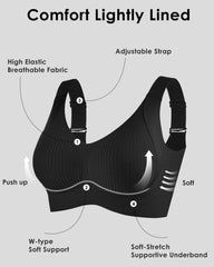 😍【Pachet de 4】Sutien pentru femei fără sârmă, dintr-o bucată❤️【40-95KG】