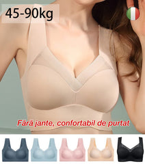 🔥👙【2 bucată】✨Sutien de damă, subțire, fără cusături, dintr-o singură piesă, confortabil și lejer【40-110 kg】