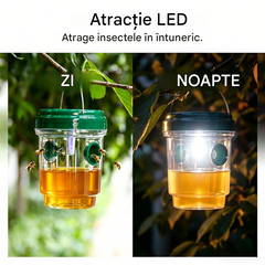 🐝☀️ Capcană solară pentru viespi, potrivită pentru terase și grădini 🔋🌿 - Eficientă, reîncărcabilă, rezistentă la intemperii - Fără substanțe chimice, acoperă o suprafață de până la 500 de metri pătrați - Economisiți acum!
