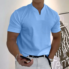 【S-5XL】Tricou bărbătesc din bumbac elastic, cu mânecă scurtă, de vară 2026