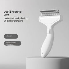 🔥🔥Pieptene pentru animale de companie, o perie specială pentru îndepărtarea părului desprins de la câini și pisici.