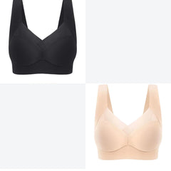 🔥👙【2 bucată】✨Sutien de damă, subțire, fără cusături, dintr-o singură piesă, confortabil și lejer【40-110 kg】
