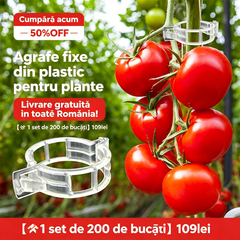 💦🌈【200 buc】🌱Agrafe fixe din plastic pentru plante
