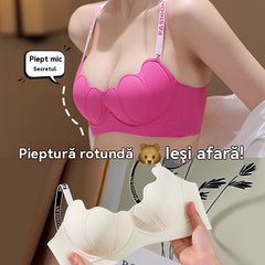 😍【Pachet de 3】Sutien fără sârmă pentru femei, cu cupe care adună sânii, în formă de petale❤️【40-85KG】
