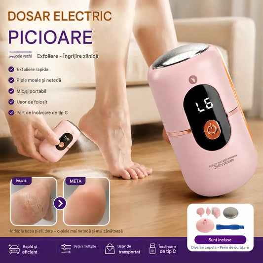 Roată electrică nouă 5 în 1 pentru picioare, roată compactă automată pentru pedichiură