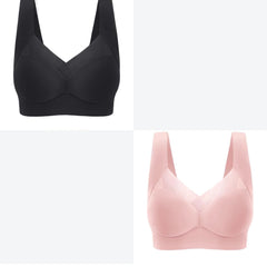 🔥👙【2 bucată】✨Sutien de damă, subțire, fără cusături, dintr-o singură piesă, confortabil și lejer【40-110 kg】