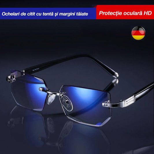 🧐【Ofertă limitată】👓️【Cumpărați 1 obțineți 1 gratuit】Ochelari de citit cu margini tăiate cu diamant care blochează lumina albastră