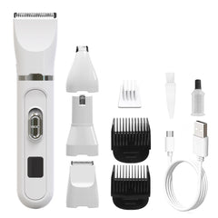 💖Cel mai mic preț pentru o perioadă limitată 🐕😺 Mini-tunsor electric pentru pisici și câini, 4-în-1 + foarfecă pentru unghii