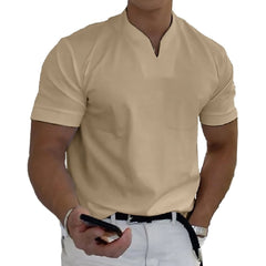 【S-5XL】Tricou bărbătesc din bumbac elastic, cu mânecă scurtă, de vară 2026