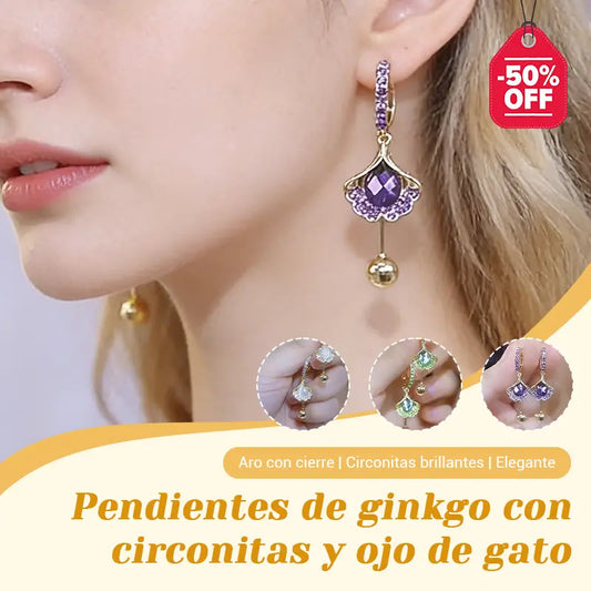 【Cumpără 1, primești 2 gratis】💓Cercei ochi de pisică, cercei la modă și rafinați.【3 articole: Verde + Alb + Mov】