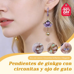 【Cumpără 1, primești 2 gratis】💓Cercei ochi de pisică, cercei la modă și rafinați.【3 articole: Verde + Alb + Mov】