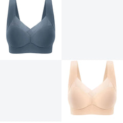 🔥👙【2 bucată】✨Sutien de damă, subțire, fără cusături, dintr-o singură piesă, confortabil și lejer【40-110 kg】