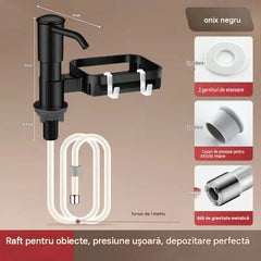Kit tub prelungitor dozator de săpun pentru chiuvetă de baie